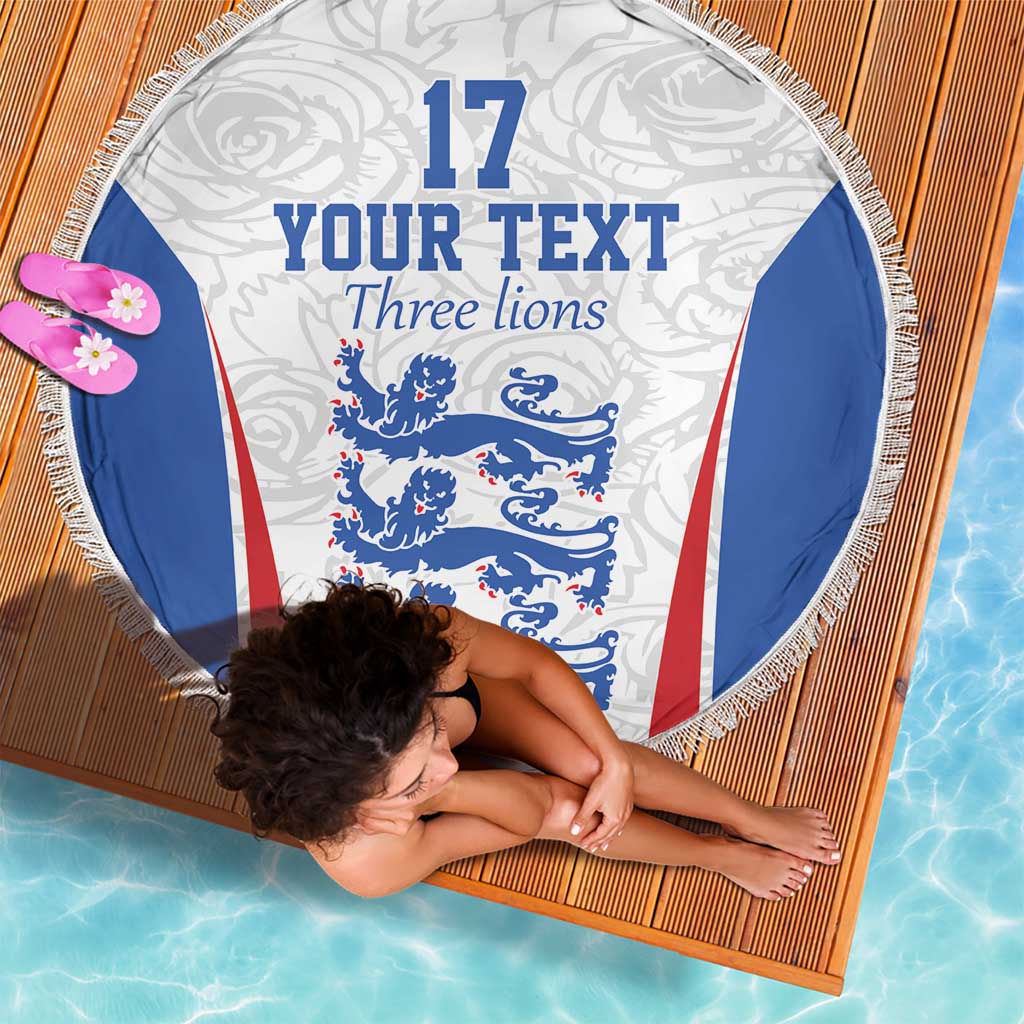 Custom England Football We are Champions Beach Blanket Sporty Style The Three Lions
