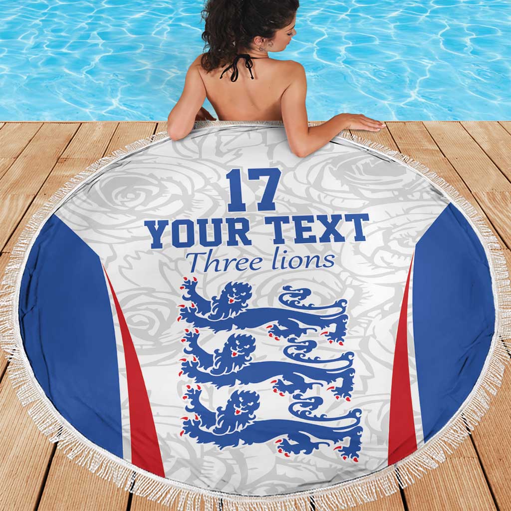 Custom England Football We are Champions Beach Blanket Sporty Style The Three Lions