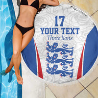 Custom England Football We are Champions Beach Blanket Sporty Style The Three Lions