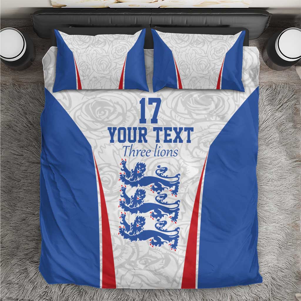 Custom England Football We are Champions Bedding Set Sporty Style The Three Lions