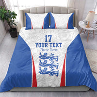 Custom England Football We are Champions Bedding Set Sporty Style The Three Lions
