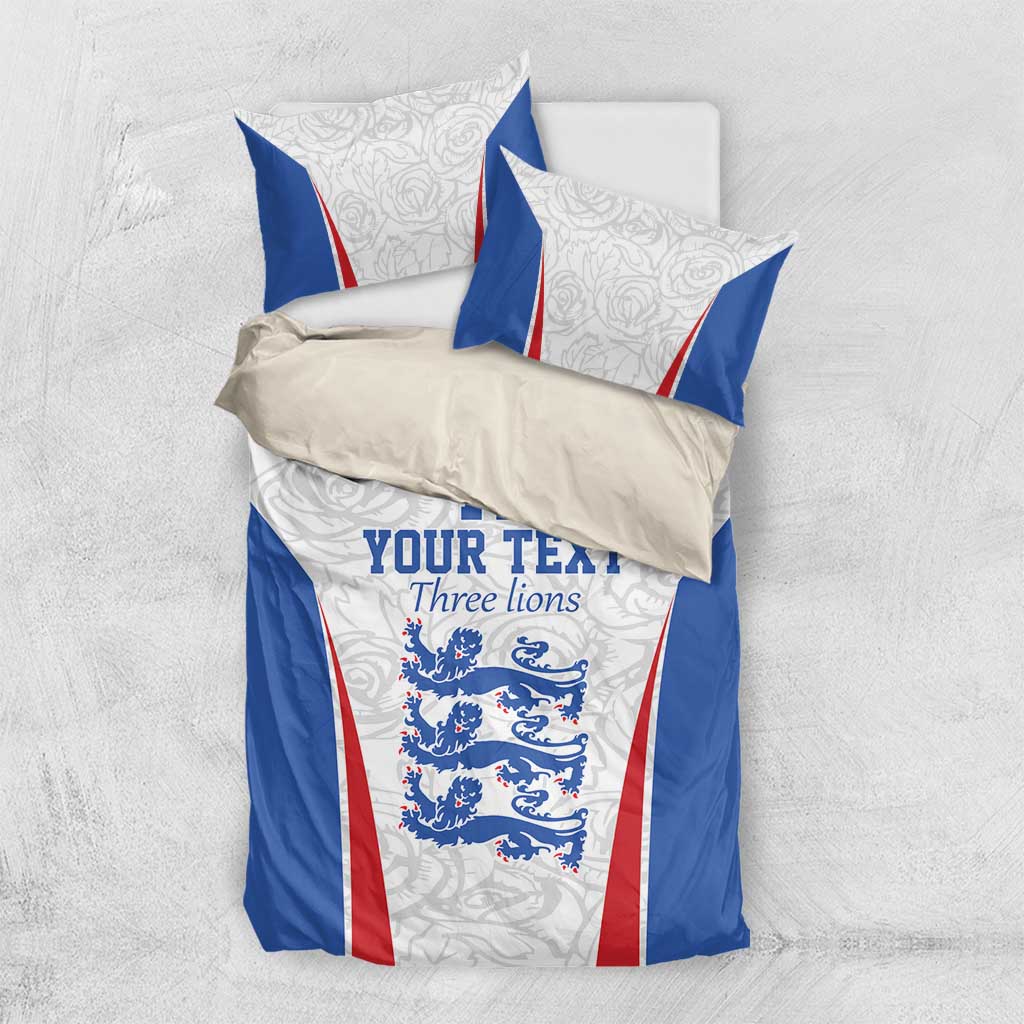 Custom England Football We are Champions Bedding Set Sporty Style The Three Lions
