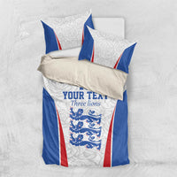 Custom England Football We are Champions Bedding Set Sporty Style The Three Lions