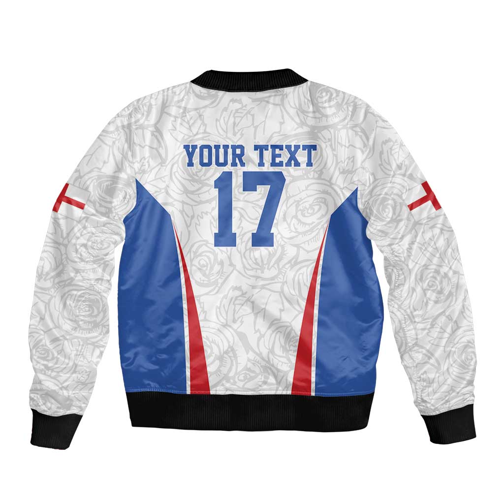 Custom England Football We are Champions Bomber Jacket Sporty Style The Three Lions
