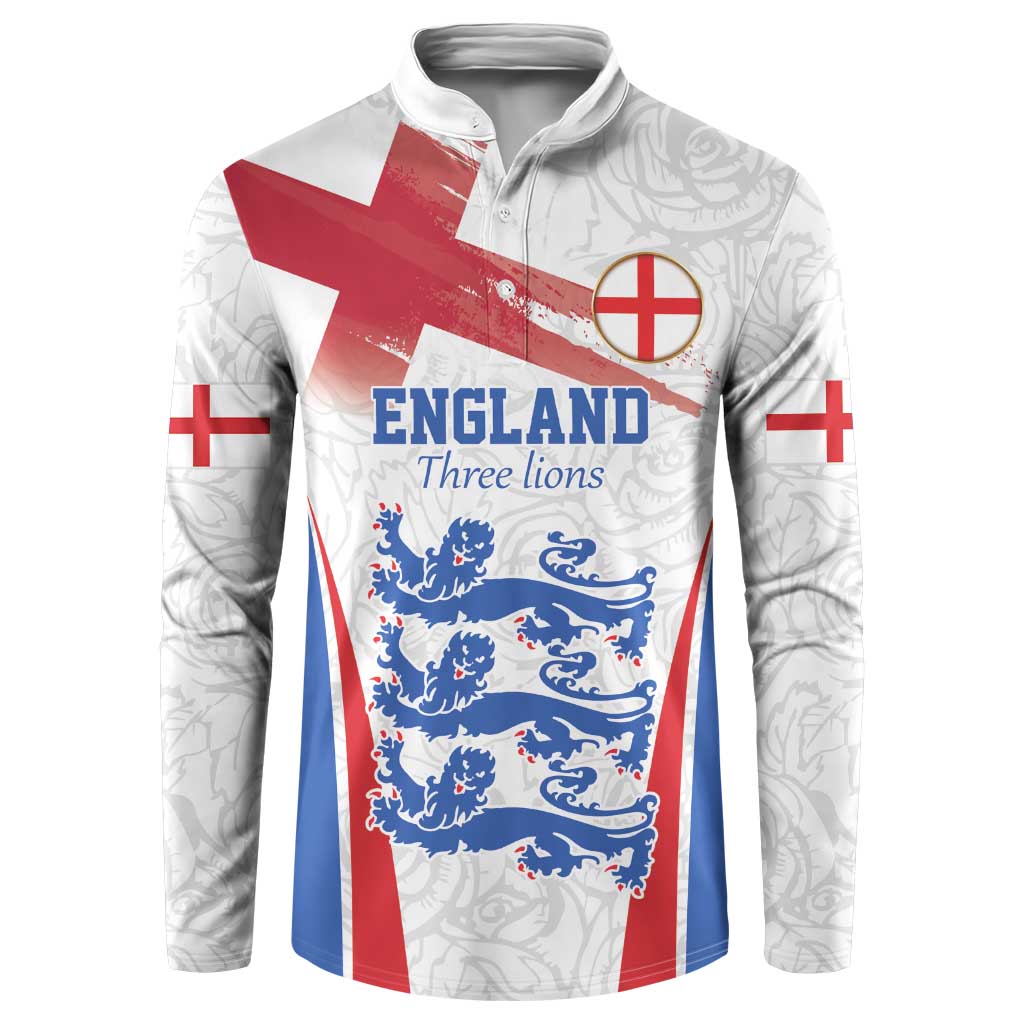 Custom England Football We are Champions Button Sweatshirt Sporty Style The Three Lions