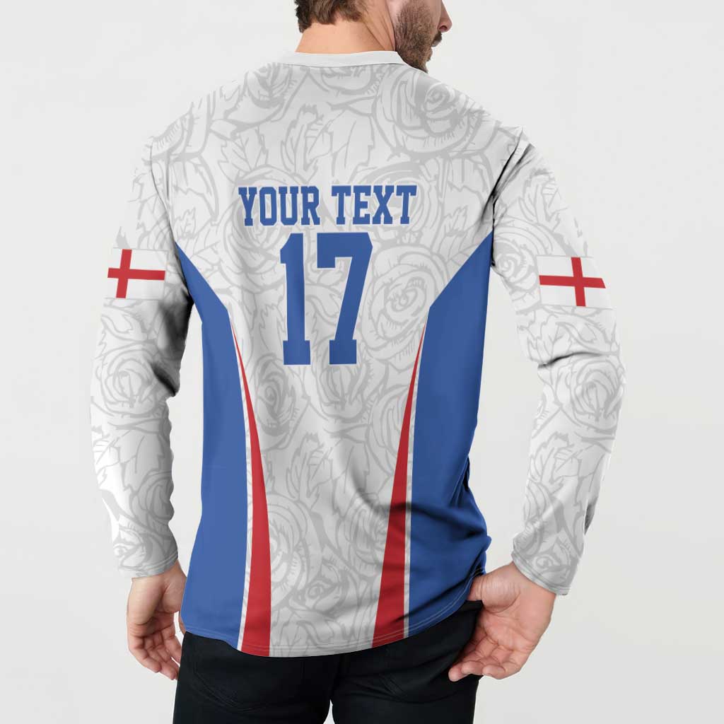 Custom England Football We are Champions Button Sweatshirt Sporty Style The Three Lions