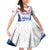 Custom England Football We are Champions Family Matching Off Shoulder Short Dress and Hawaiian Shirt Sporty Style The Three Lions