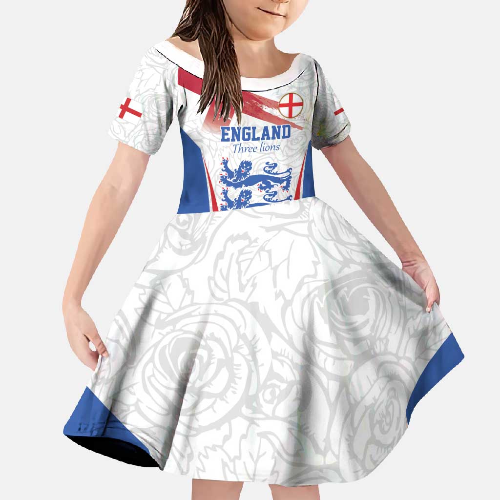 Custom England Football We are Champions Family Matching Summer Maxi Dress and Hawaiian Shirt Sporty Style The Three Lions