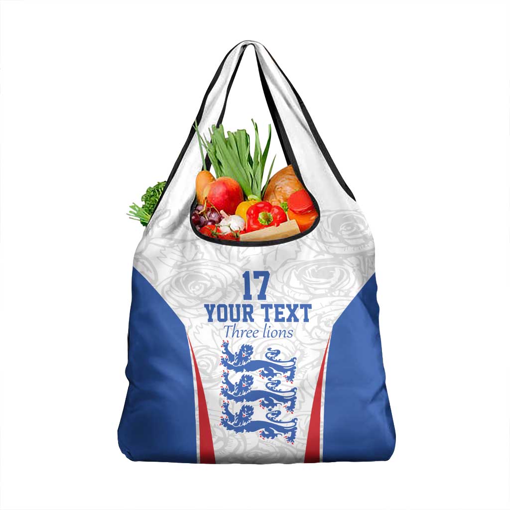 Custom England Football We are Champions Grocery Bag Sporty Style The Three Lions