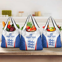 Custom England Football We are Champions Grocery Bag Sporty Style The Three Lions