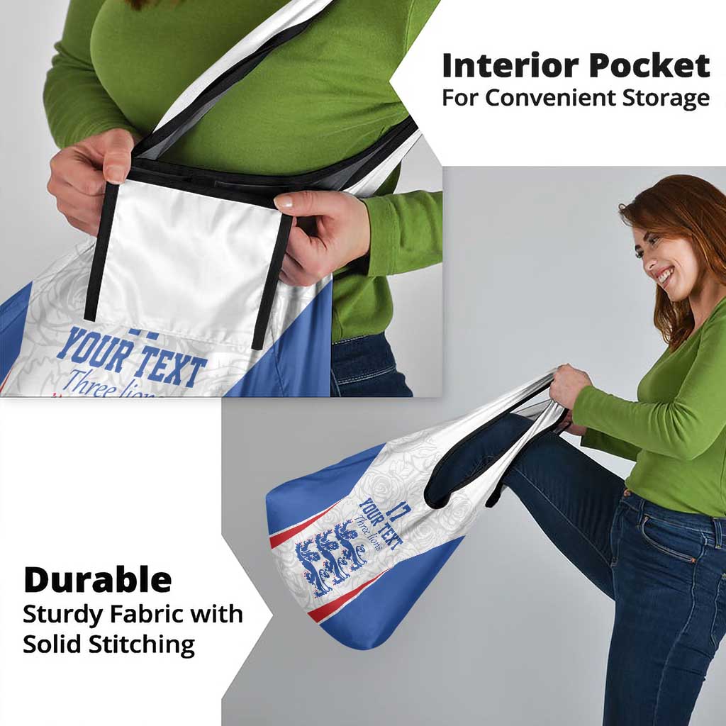 Custom England Football We are Champions Grocery Bag Sporty Style The Three Lions