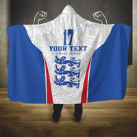 Custom England Football We are Champions Hooded Blanket Sporty Style The Three Lions