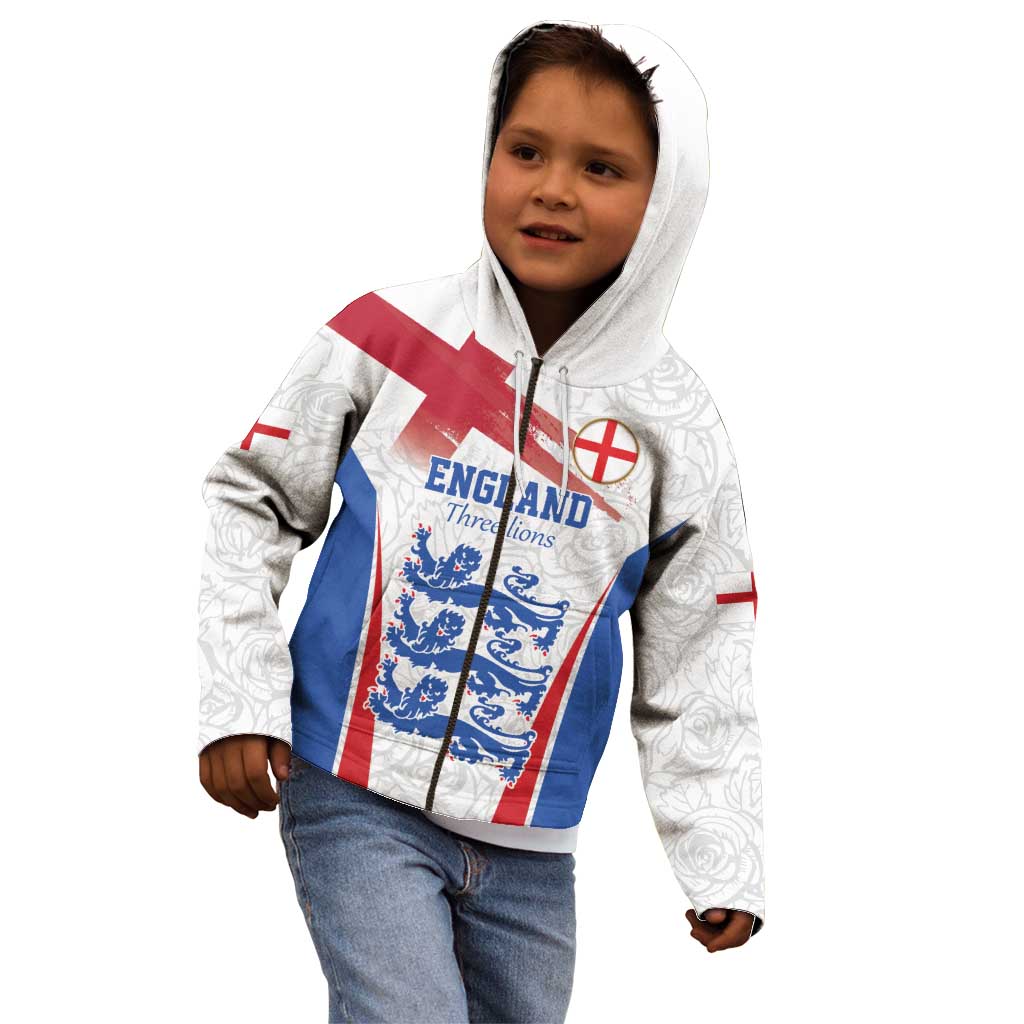 Custom England Football We are Champions Kid Hoodie Sporty Style The Three Lions