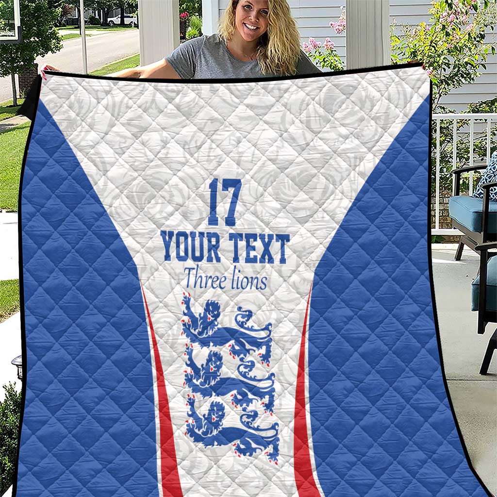 Custom England Football We are Champions Quilt Sporty Style The Three Lions