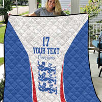 Custom England Football We are Champions Quilt Sporty Style The Three Lions