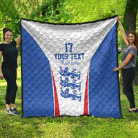 Custom England Football We are Champions Quilt Sporty Style The Three Lions