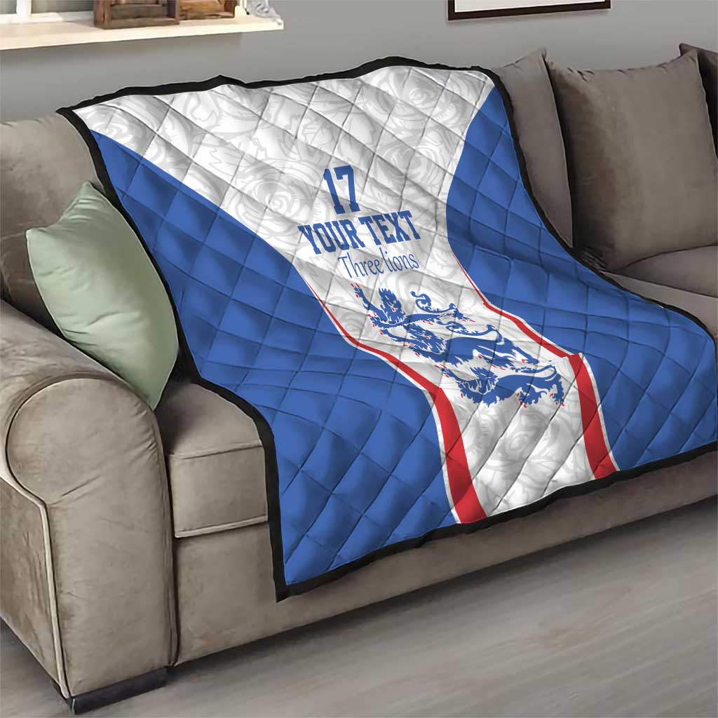 Custom England Football We are Champions Quilt Sporty Style The Three Lions