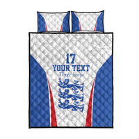 Custom England Football We are Champions Quilt Bed Set Sporty Style The Three Lions