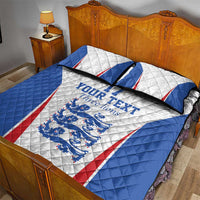 Custom England Football We are Champions Quilt Bed Set Sporty Style The Three Lions