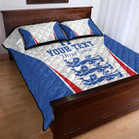 Custom England Football We are Champions Quilt Bed Set Sporty Style The Three Lions