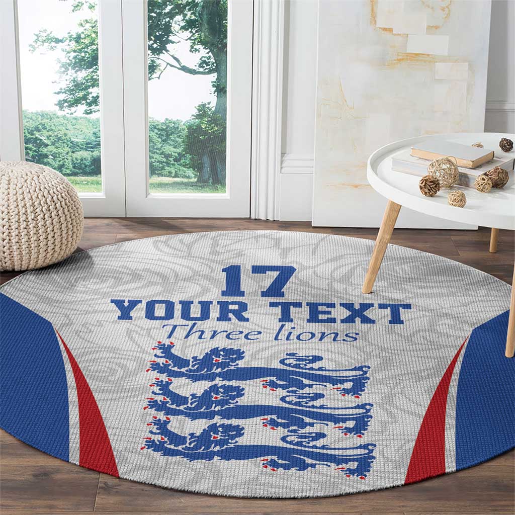 Custom England Football We are Champions Round Carpet Sporty Style The Three Lions