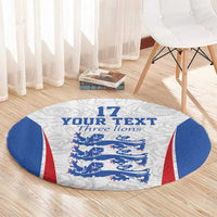 Custom England Football We are Champions Round Carpet Sporty Style The Three Lions