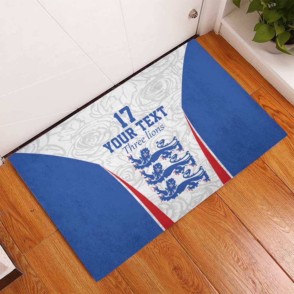 Custom England Football We are Champions Rubber Doormat Sporty Style The Three Lions
