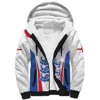 Custom England Football We are Champions Sherpa Hoodie Sporty Style The Three Lions