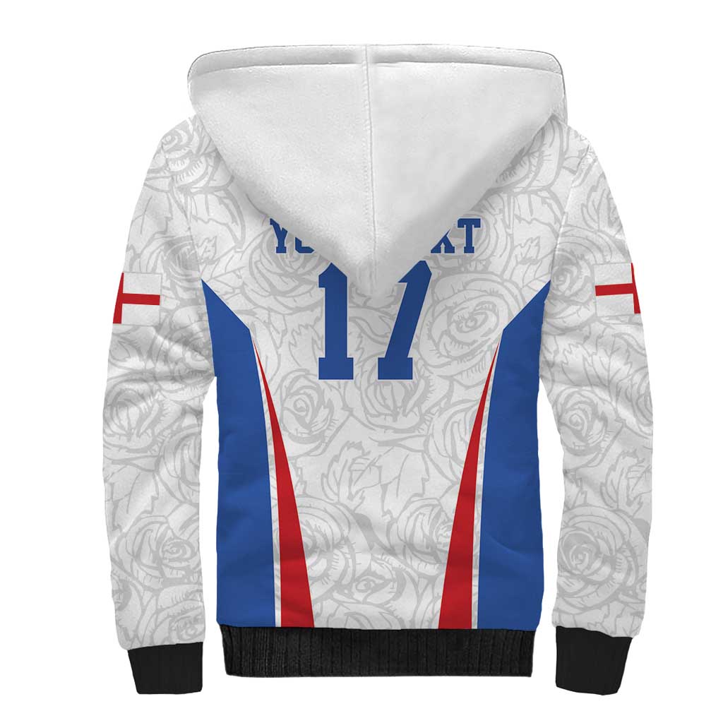 Custom England Football We are Champions Sherpa Hoodie Sporty Style The Three Lions