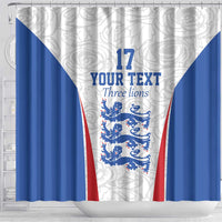 Custom England Football We are Champions Shower Curtain Sporty Style The Three Lions