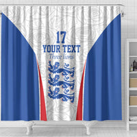Custom England Football We are Champions Shower Curtain Sporty Style The Three Lions