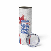 Custom England Football We are Champions Skinny Tumbler Sporty Style The Three Lions