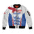 Custom England Football We are Champions Sleeve Zip Bomber Jacket Sporty Style The Three Lions