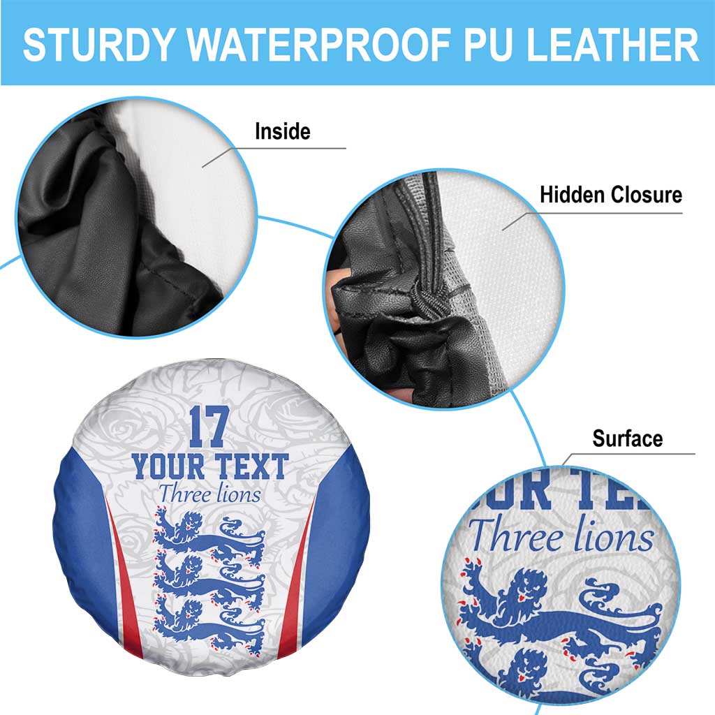 Custom England Football We are Champions Spare Tire Cover Sporty Style The Three Lions