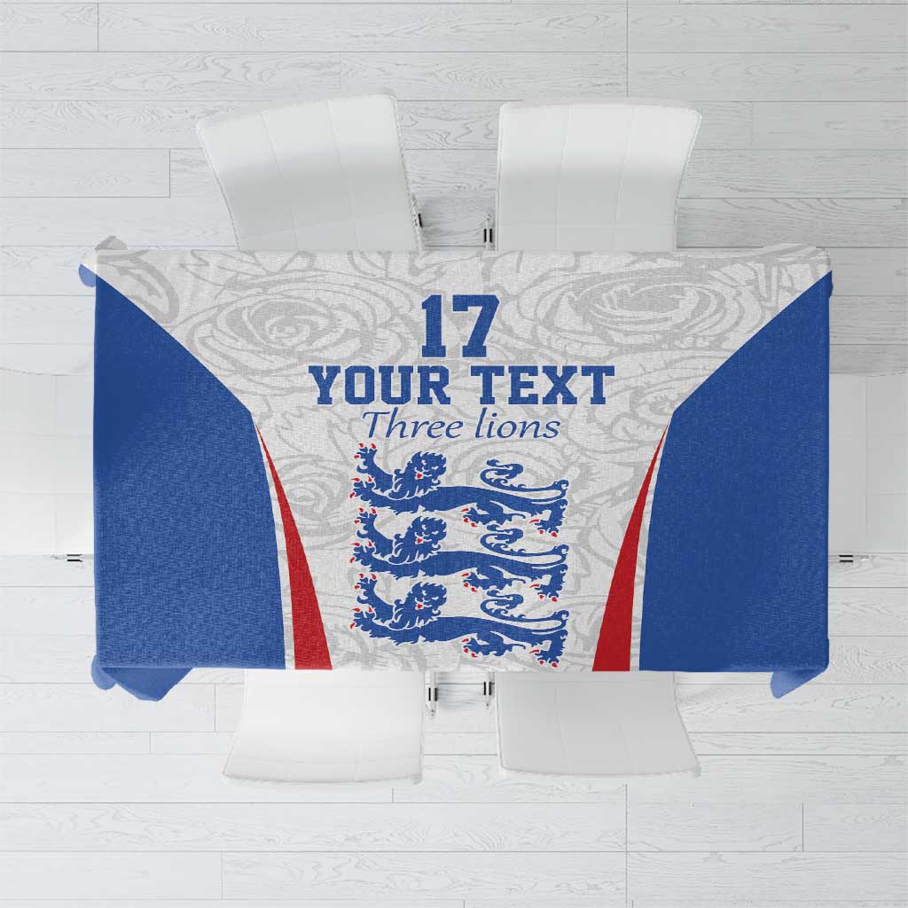 Custom England Football We are Champions Tablecloth Sporty Style The Three Lions