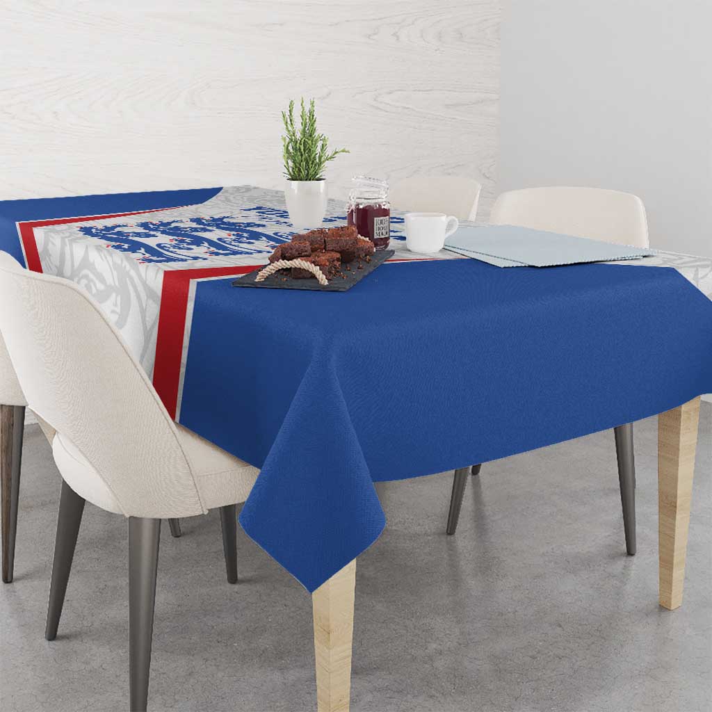 Custom England Football We are Champions Tablecloth Sporty Style The Three Lions