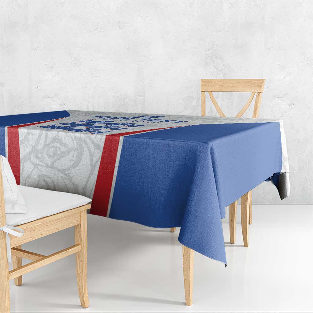 Custom England Football We are Champions Tablecloth Sporty Style The Three Lions