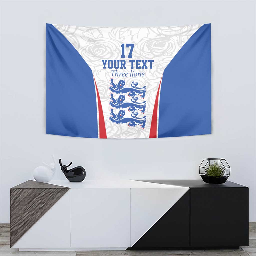 Custom England Football We are Champions Tapestry Sporty Style The Three Lions