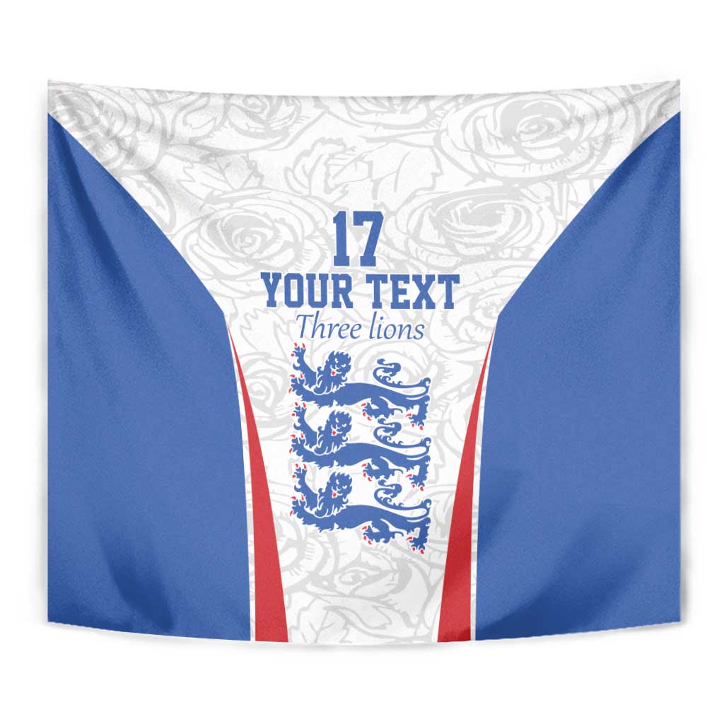 Custom England Football We are Champions Tapestry Sporty Style The Three Lions