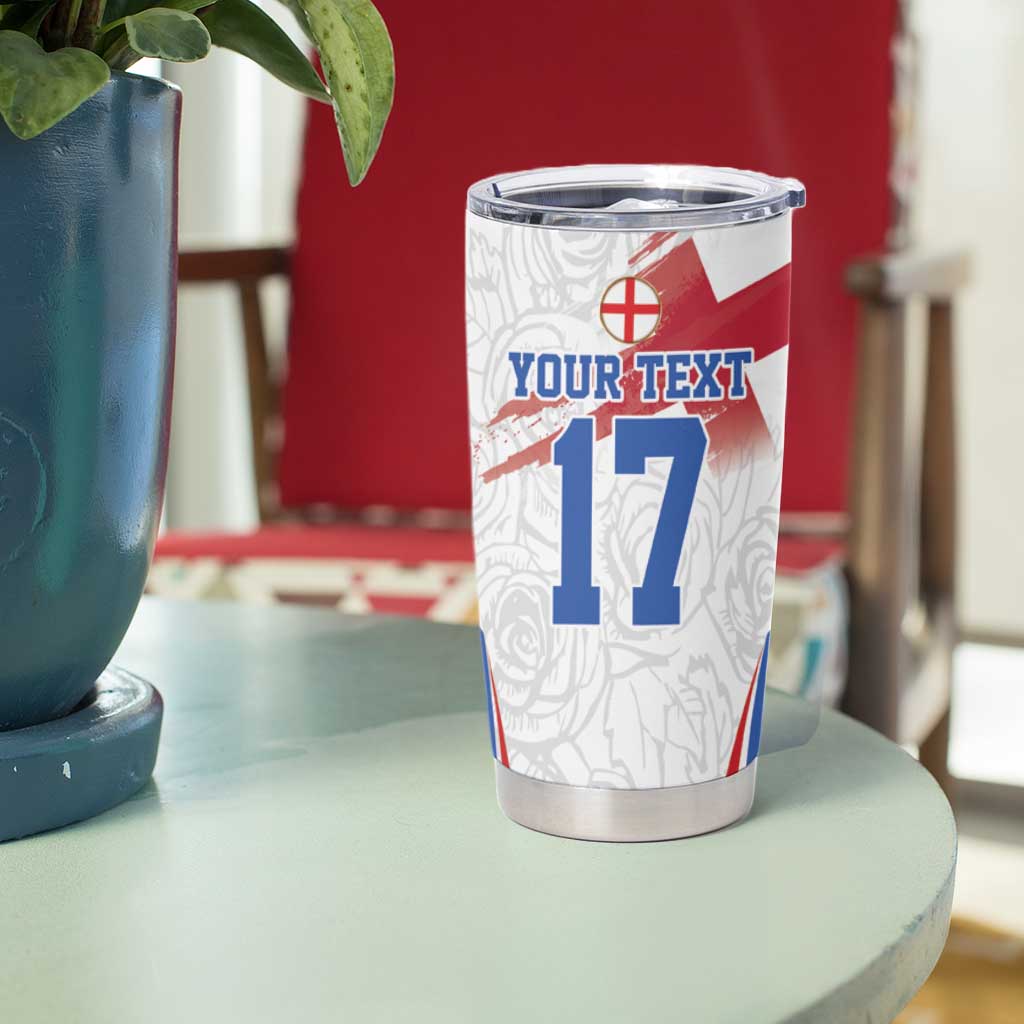 Custom England Football We are Champions Tumbler Cup Sporty Style The Three Lions