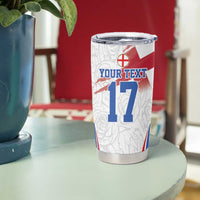 Custom England Football We are Champions Tumbler Cup Sporty Style The Three Lions