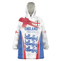 Custom England Football We are Champions Wearable Blanket Hoodie Sporty Style The Three Lions