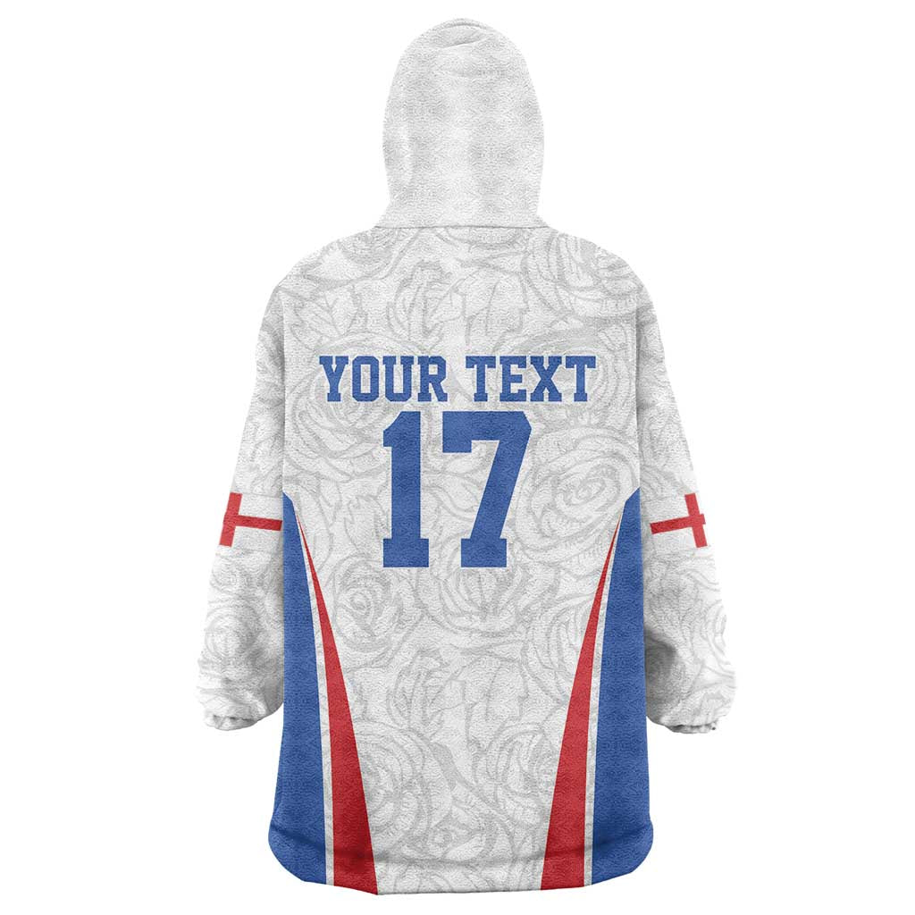 Custom England Football We are Champions Wearable Blanket Hoodie Sporty Style The Three Lions