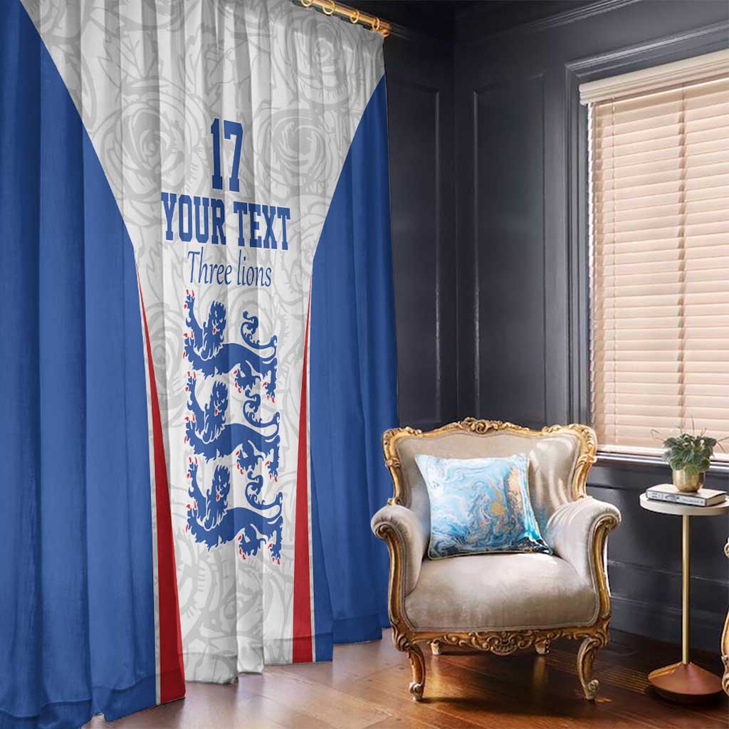 Custom England Football We are Champions Window Curtain Sporty Style The Three Lions