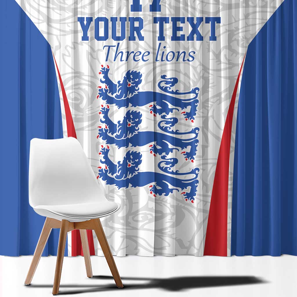 Custom England Football We are Champions Window Curtain Sporty Style The Three Lions