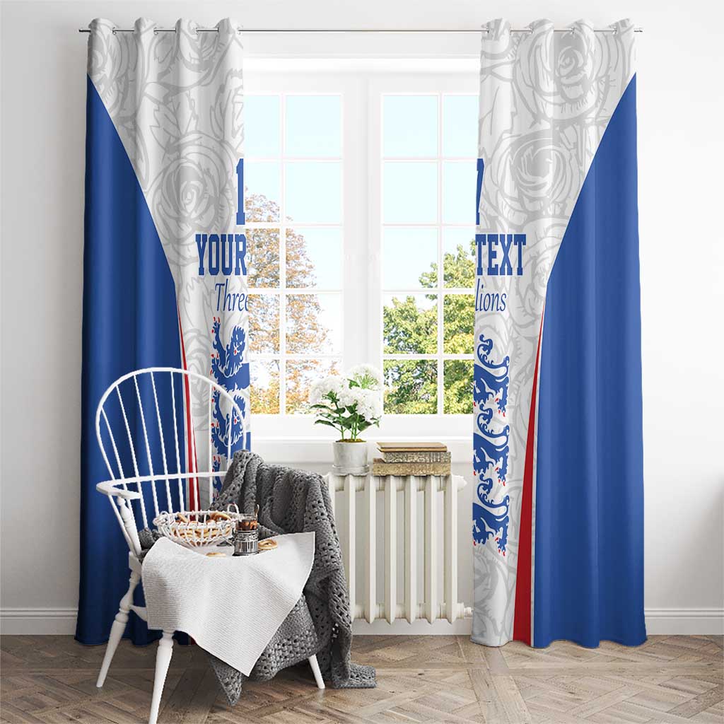 Custom England Football We are Champions Window Curtain Sporty Style The Three Lions