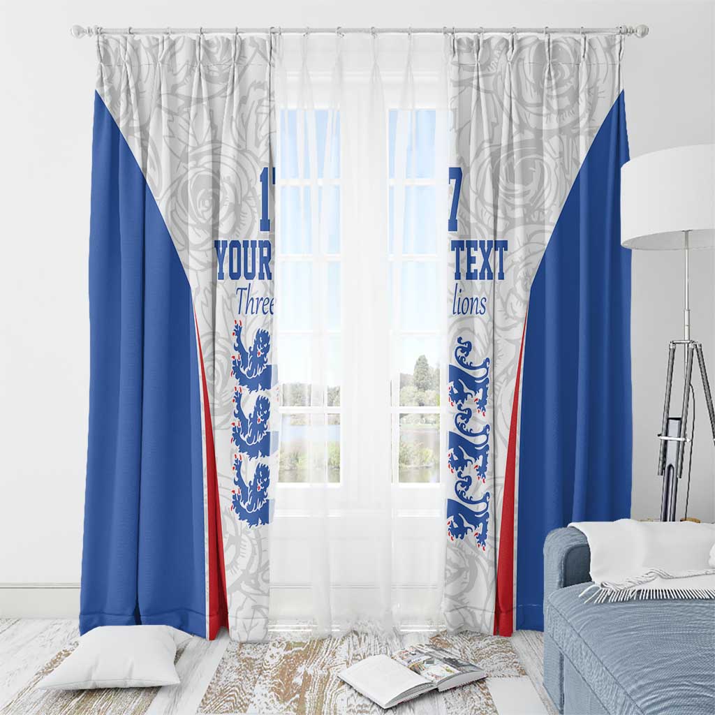 Custom England Football We are Champions Window Curtain Sporty Style The Three Lions