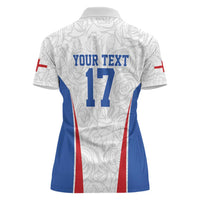 Custom England Football We are Champions Women Polo Shirt Sporty Style The Three Lions