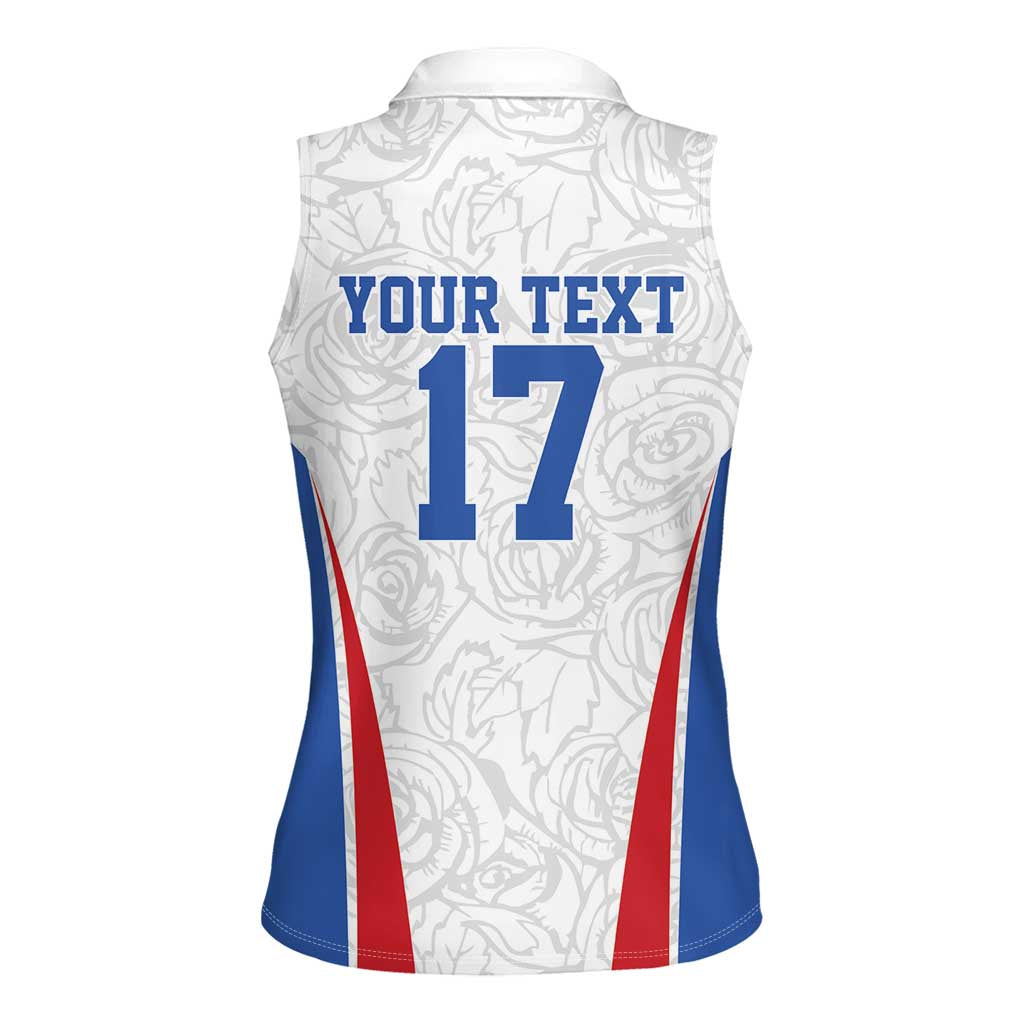 Custom England Football We are Champions Women Sleeveless Polo Shirt Sporty Style The Three Lions