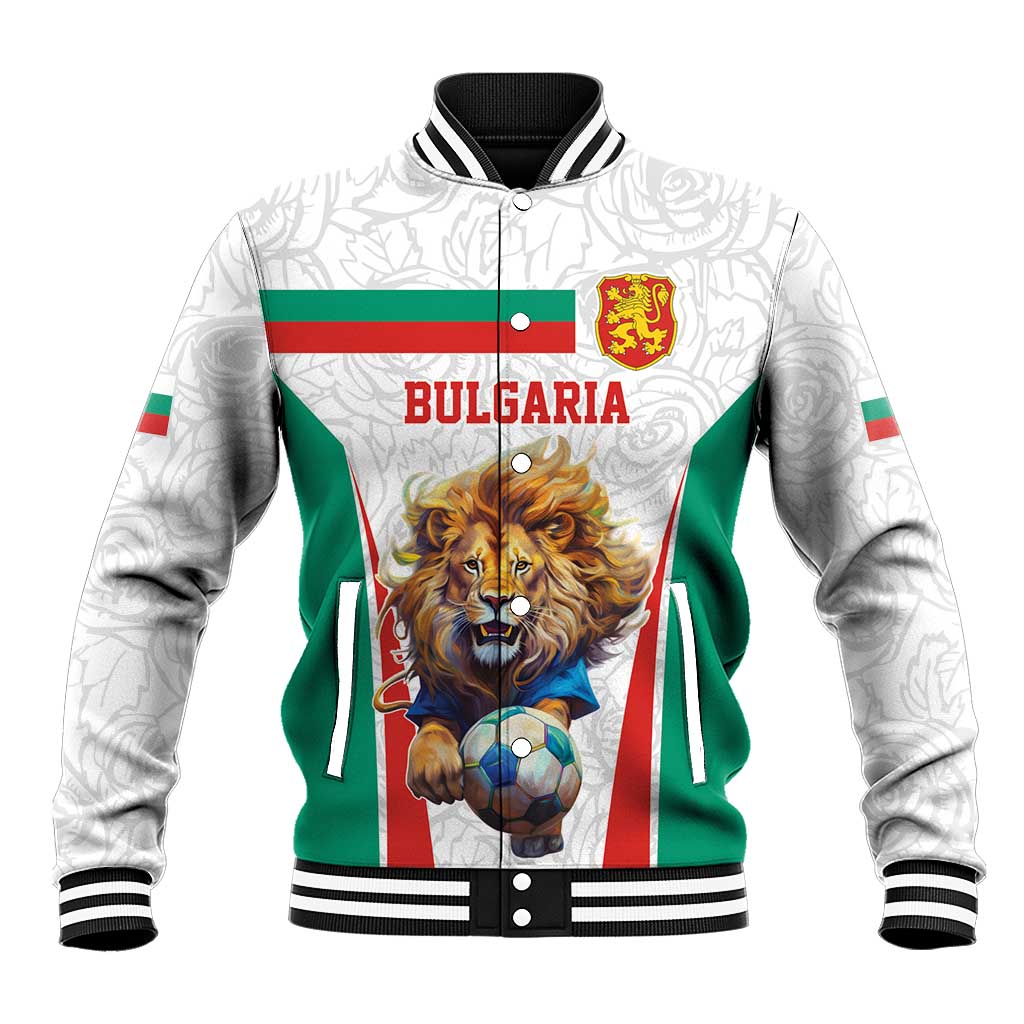 Custom Bulgaria Football We are Champions Baseball Jacket Sporty Style with Lion Mascot